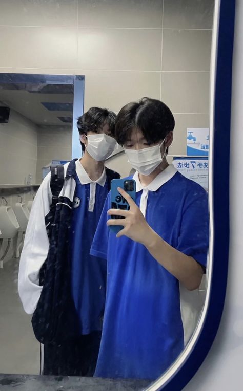 chinese school uniform boy china high school asian Boy To Boy Friendship, Korean School Uniform Boys And Girls, 2 Boys Friendship, China High School, School Boy Aesthetic, Chinese School Uniform, Trio Boys, Boy Friendship, Chinese School