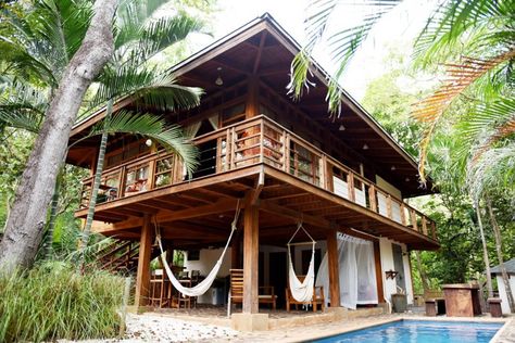 Bed Rooms Ideas, Filipino House, Bahay Kubo, Wooden House Design, Hut House, Tropical House Design, Bamboo House Design, Jungle House, Thai House