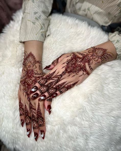 Henna Wedding Designs, Western Mehendi Designs, Henna Bts, Hena Pengantin, Henna Nikah, Inspo Henna, Henna Pengantin, N Nails, Wedding Henna Designs