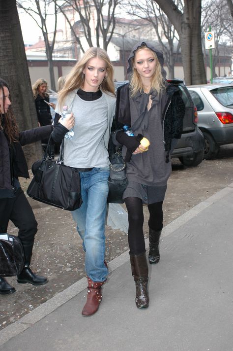 Street Style Paris Fall 2007 2010s Street Style, 2008 Street Style, 2009 Street Style, 2010 Street Style, Jeans Tucked Into Boots, 2009 Style, 2012 Style, 2007 Fashion, 2013 Style