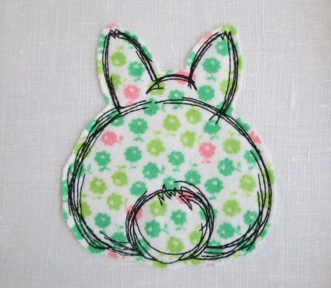 Embroidery Bunny, Bunny Brunch, Embroidery Easter, Bunny Applique, Embroidery Machine Designs, Bunny Embroidery, Funny Rabbit, Embroidery Leaf, Ideas Embroidery