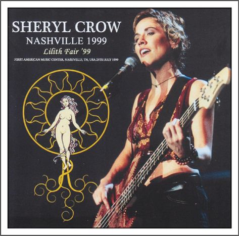 Nashville, Sheryl Crow Aesthetic, Crow Aesthetic, Lilith Fair, Sheryl Crow, Music Centers, 90s Aesthetic, Album Covers, Diva