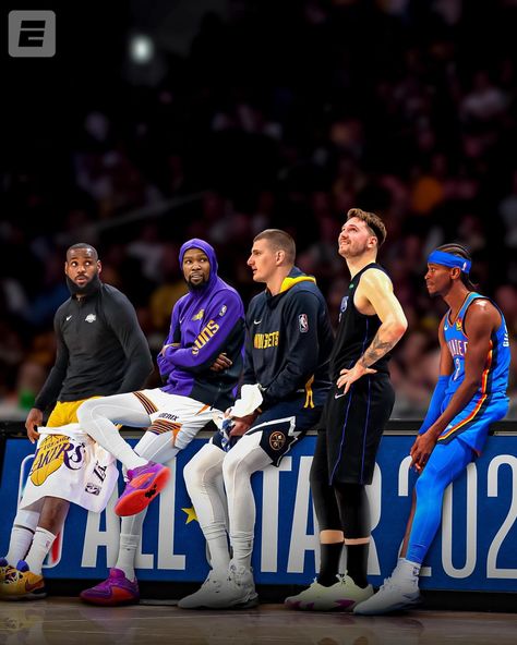 THE 2024 WESTERN CONFERENCE NBA ALL-STAR STARTERS 🤩 | Instagram Justin Matthews, Poncho Men, All Nba Teams, Nba Pictures, Basketball Photography, Nba Stars, School Yard, Western Conference, January 25