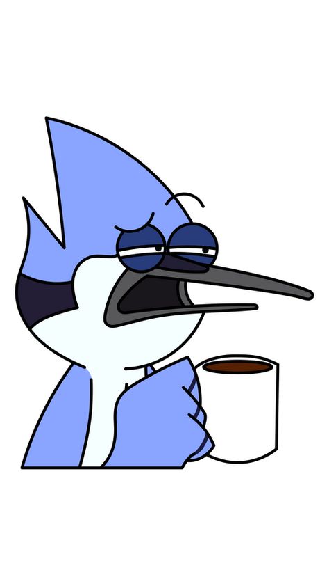 Mordecai is one of the seven main characters of Regular Show by Cartoon Network. Mordecai is tall, skinny and anthropomorphic blue jay. As everyone in the morning, he feels very sleepy, and to get... The Regular Show Drawings, Blue Jay Cartoon, Blue Cartoon Characters Aesthetic, Regular Show Drawings, Cartoon Network Drawings, Mordecai Pfp, Blue Characters Cartoon, Cn Characters, Blue Cartoon Characters