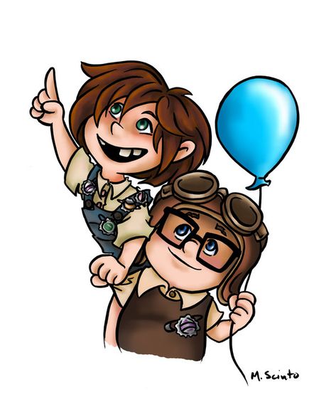 Cute Carl and Ellie piece. Ellie And Carl, Up Carl Y Ellie, Up Carl And Ellie, Carl Y Ellie, Up Pixar, Up The Movie, Paradise Falls, طابع بريدي, Cute Disney Drawings