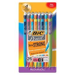 BIC® #2 Xtra Strong Mechanical Pencils, 0.9mm, 24ct - Multicolor Bic Mechanical Pencils, Bic Pencils, Writing Leads, Led Pencils, Stabilo Boss, Pencil Writing, Writing Tasks, Cute School Supplies, Writing Supplies