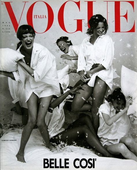 Franca Sozzani: Her Best Italian Vogue Covers Photos | W Magazine  Vogue Italia, May 1993. Magazine Cover Shoot, Vogue Poster, Franca Sozzani, Italian Vogue, Vintage Vogue Covers, Editorial Vogue, Shalom Harlow, Amber Valletta, Vogue Vintage