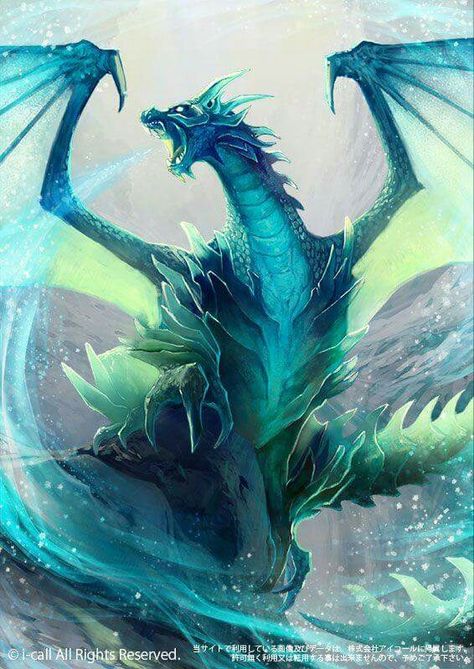 ♥ SIMPLY ME ♥ Dragon Medieval, Ice Dragon, Cool Dragons, Dark Artwork, Water Dragon, Mythical Beast, 다크 판타지, Dragon Pictures, Dragon Artwork