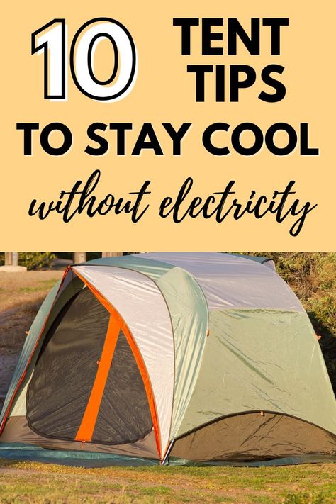 How to stay cool tent camping. How to camp without electricity. Camping Checklist Family, How To Camp, Group Camping, Rv Camping Checklist, Camping In The Rain, Tent Camping Hacks, Camping Packing List, Camping 101, Camping Inspiration
