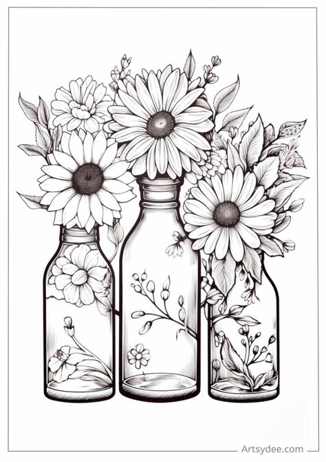 Immerse yourself in creativity with 60+ Free Printable Flower Coloring Pages for Kids and Adults! Whether you're a seasoned artist or just starting out, these diverse floral designs provide a delightful way to relax and express your creativity. From intricate blooms to charming petals, these free printable coloring pages offer a captivating journey through the beauty of nature. #FreePrintableColoringPages #FlowerColoring #CreativeExpression Flower Colouring In, Sunflower Coloring Pages, Free Adult Coloring Printables, Printable Flower Coloring Pages, Adult Coloring Books Printables, Adult Colouring Printables, Spring Coloring Pages, Flower Coloring, Detailed Coloring Pages