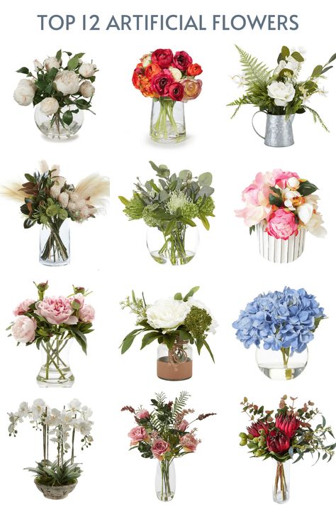 fake flowers in vases and glass pots australian suppliers Ikea Flowers, Fake Flowers Decor, Potted Ferns, Artificial Flowers Decor, Hydrangea Vase, Vases Ceramic, Fake Flower Arrangements, Fake Flower Bouquet, Faux Flower Bouquets