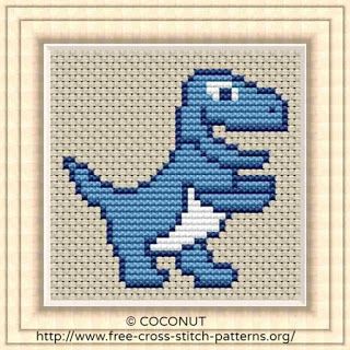 Free cross stitch pattern: Dinosaur 8,Free cross stitch pattern Patchwork, Quick Cross Stitch, Dinosaur Cross Stitch Pattern, Dinosaur Cross Stitch, Fun Cross Stitch, Printable Cross, Free Craft Patterns, Free Cross Stitch Pattern, Free Cross Stitch Charts