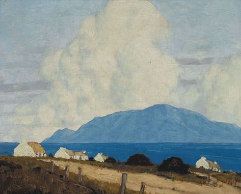 Irish Paintings, Paul Henry, Irish Artists, Irish Painters, Irish Landscape, Western Landscape, Irish Culture, Ireland Landscape, Irish Art