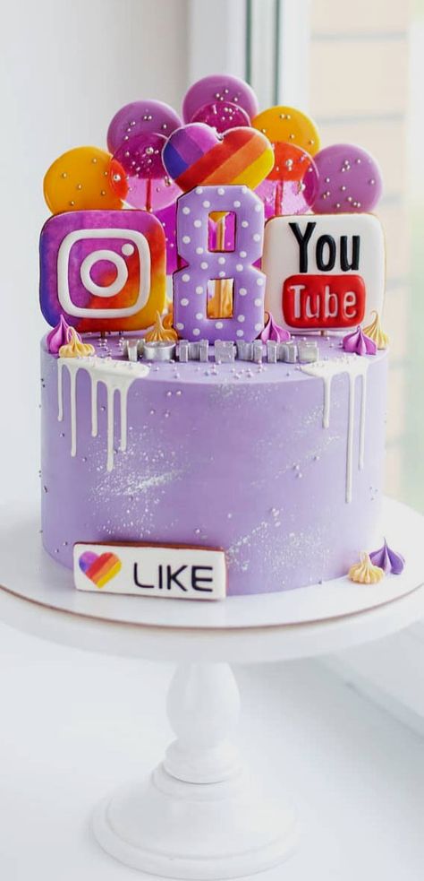 37 Best kids Birthday Cake Ideas : Black and Pink Cake 11 Birthday Decorations, Cakes Ideas For Girls Birthday, 8 Year Birthday Cake Ideas, You Tube Birthday Cake, Birthday Cake Ideas For 8 Year Girl, Cake Designs 13th Birthday Girl, You Tube Cake Ideas, Cake 11 Birthday Girl, Cake 11 Birthday