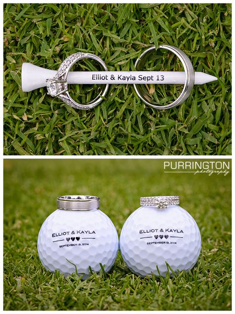 Golf Engagement Photos, Golf Wedding Cake, Golf Course Wedding Photos, Golf Wedding Theme, Golf Wedding, Sports Wedding, Golf Course Wedding, Golf Theme, Golf Tee