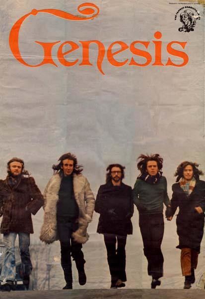 Genesis poster 1971 Tony Banks, Genesis Band, Mike Rutherford, Steve Hackett, Musica Salsa, Poster Rock, Peter Gabriel, Pochette Album, 70s Music