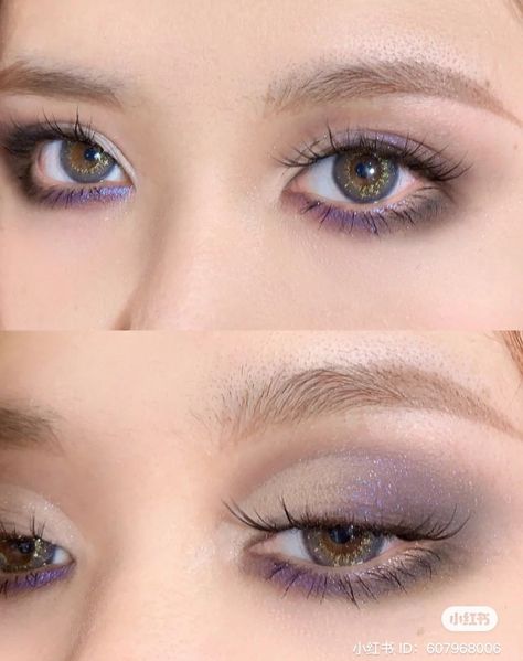 RED ID: 607968006 ○ inspired by butterflies eye purple eyeshadow tutorial xiaohongshu 小红书 weibo 新浪微博 douyin 抖音 Beauty Make Up, Eyeliner, Make Up Tips, Purple Eyeshadow Tutorial, Ethereal Makeup, Purple Eyeshadow, Vogue Beauty, Eyeshadow Tutorial, Eyeshadow Looks