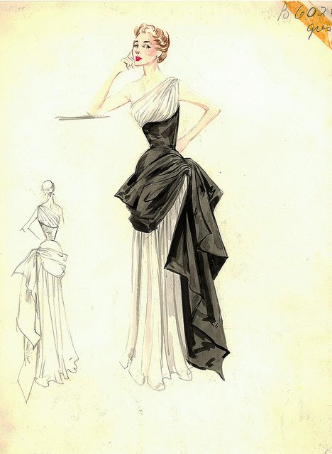 Madame Gres   #fashion #sketch   http://www.pinterest.com/adisavoiaditrev/ Fashion Sketchbook, Famous Illustrators, Vintage Fashion Sketches, Fashion Design Inspiration, Madame Gres, Edith Head, Fashion Illustration Vintage, Vintage Dress Patterns, Fashion Illustration Dresses