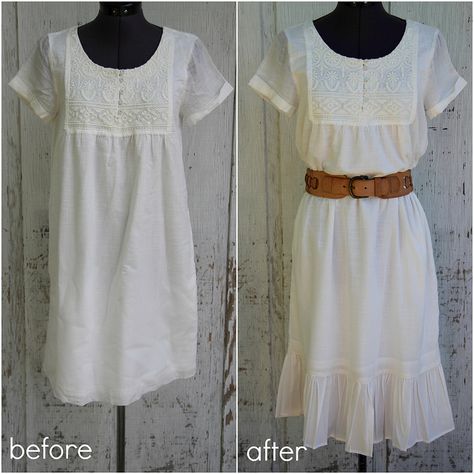 Great tutorials for adding sleeves to sleeveless dresses, changing a low neckline and adding length to a dress plus more! Lengthen Dress, Easy Diy Fashion, Diy Fashion Projects, Sewing Alterations, Add Sleeves, Kleidung Diy, Altering Clothes, Fashion Project, Refashion Clothes