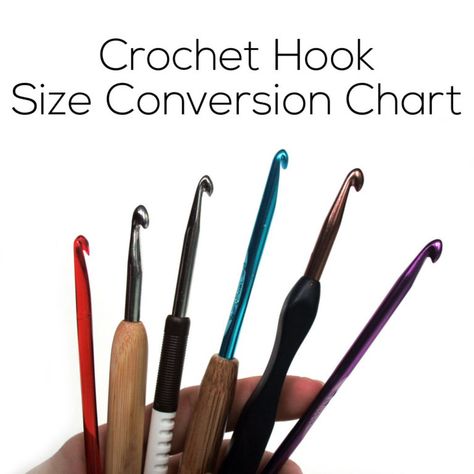 crochet hook size conversion chart - from Shiny Happy World Amigurumi Patterns, Crochet Patchwork Blanket, Crochet Flamingo, Crochet Hook Size, Slip Stitch Crochet, Crochet Mug Cozy, Crochet Charts, How To Make Decorations, 4mm Crochet Hook