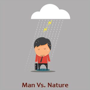 Man vs nature Nature, Man Vs Man Conflict, Character Vs Character, Conflict In Literature, Man Vs Man, Elements Of Literature, Types Of Conflict, Man Vs Nature, Man Vs