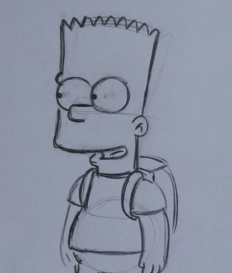 THE SIMPSON ORIGINAL DRAW ANIMATION Bart Simpson Art Drawings, Bart Simpson Sketch, The Simpsons Drawings Easy, Simpsons Drawing Sketch, How To Draw Cartoon Characters, Simpsons Sketch, The Simpsons Drawings, Simpson Drawings, Bart Simpson Drawing