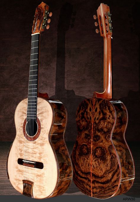 Acoustic Guitar Art, Luthier Guitar, Wooden Guitar, Guitar Photography, Walnut Burl, Stringed Instruments, Guitar Gear, Beautiful Guitars, Guitar Solo