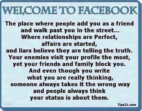 Where relationships are perfect, affairs are started & liars believe they are telling the truth. Description from pinterest.com. I searched for this on bing.com/images Social Media Quotes, Humour, I Hate Facebook, Facebook Quotes, Social Media Detox, Funny Quotes For Instagram, Facebook Humor, Trendy Quotes, Tell The Truth