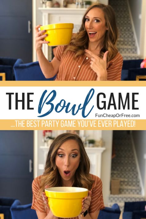 The Bowl Game, Party Games Group, Fun Group Games, Holiday Party Games, Family Party Games, Ice Breaker Games, Bowl Game, Family Fun Games, Holiday Games