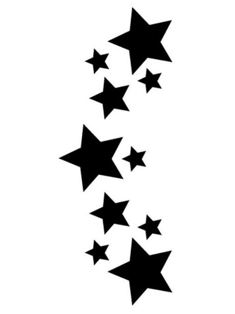 Stencils For Clothes, Tattoo Ideas Stencil Free Printable, Star Stencils Printables, Star Template Printable Free, Drawing Stencils Templates, Printable Stars, Free Stencils Printables Templates, Stars Stencil, Papan Menu