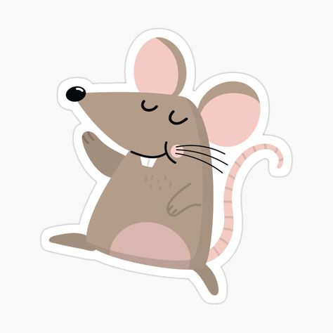 Kawaii, Kawaii Mouse, Mouse Sticker, Mouse Cute, Funny Kawaii, Cartoon Kawaii, Mouse Drawing, Kawaii Sticker, Sticker Cute