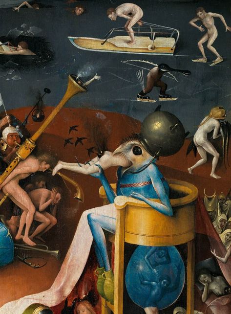 That’s a motor boat. That’s 100%% a 16th century motorboat. Hieronymus Bosch Paintings, Hieronymous Bosch, The Garden Of Earthly Delights, Modern Surrealism, Classical Art Memes, Earthly Delights, Jan Van Eyck, Art Classique, Garden Of Earthly Delights