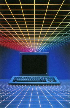 90s computer art Tidal Music, 80s Aesthetic Wallpaper, Affiches D'art Déco, Old Computer, 80s Design, New Retro Wave, Psy Art, 80s Aesthetic, Vaporwave Aesthetic