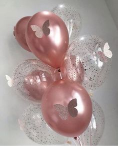 CONFETTI BALLOONS | # 1 Chrome & Metallic Balloon Affordable Butterfly Themed Birthday Party, Butterfly Theme Party, Butterfly Baby Shower Theme, Girl Shower Themes, Idee Babyshower, Butterfly Birthday Party, Kartu Valentine, Butterfly Baby Shower, Butterfly Party