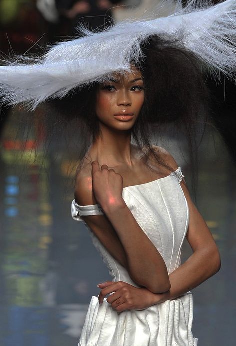 ☆ P I N T E R E S T: @finessedmelanin ☆ Couture, Tumblr, John Galliano, Jean Paul Gaultier, Haute Couture, Black Supermodels, Galliano Dior, Chanel Iman, Vintage Runway