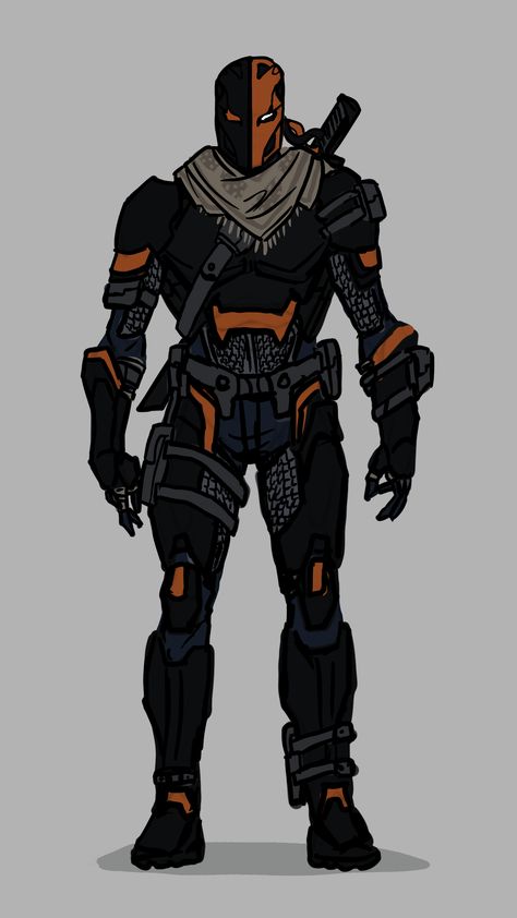 Deathstroke Character Design, Deathstroke Redesign, Deathstroke Design, Deathstroke Suit, Deathstroke Comics, Deathstroke Cosplay, Dc Deathstroke, Deathstroke The Terminator, Batman Illustration