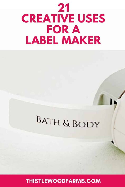 21 Creative Uses For Label Makers - Thistlewood Farm What To Label With Label Maker, Label Maker Font, Brother Label Maker, Projects Around The House, Label Makers, Thistlewood Farms, Pretty Printables, Mini Printer, Drink Station