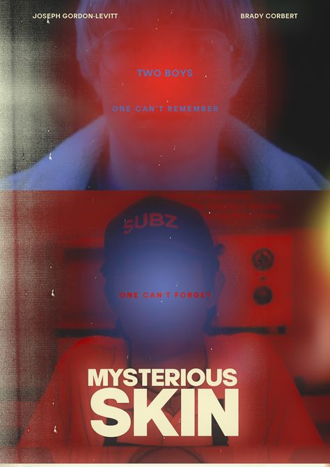 mysterious skin movie film 2004 movie poster design art Mysterious Skin Movie Poster, Mysterious Poster Design, Mystery Poster Design, Mysterious Skin Wallpaper, Mysterious Skin Poster, Mystery Movie Poster, Gregg Araki, Poster Design Art, Mysterious Skin