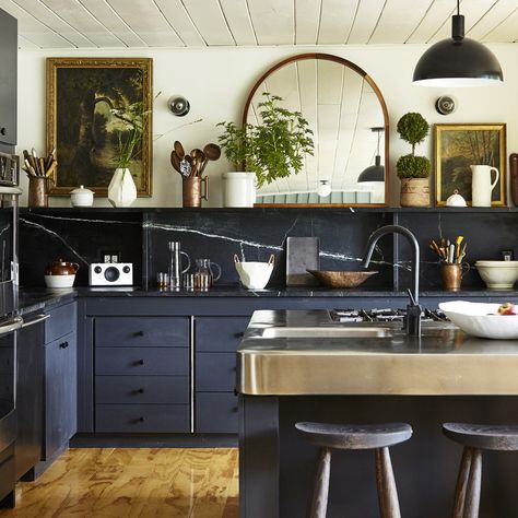 Model Dapur, Interior Dapur, Kabinet Dapur, Eclectic Kitchen, 카페 인테리어 디자인, Classic Kitchen, घर की सजावट, Kitchen Trends, Trendy Kitchen