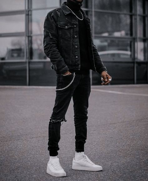 Bad Boy Outfits, Outfits For Teenage Guys, Black Outfit Men, Black Streetwear, Trendy Boy Outfits, Hype Clothing, Mens Casual Outfits Summer, By Any Means Necessary, Stylish Men Casual