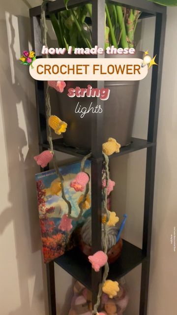 Upcycling, Amigurumi Patterns, Crochet Flower Led Lights, Crochet Led Light, Crochet Flower Lights Pattern, Crochet Fairy Light Flowers, Fairy Light Crochet Flowers, Crochet Flower Lamp Pattern, Crochet Light Cover