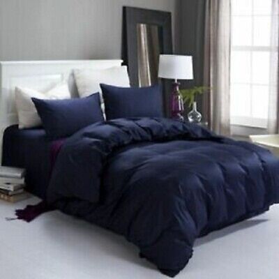 (eBay) Royal~Egyptian Cotton Blue Solid All Bed Sheets 600/800/1000 TC Size UK Single Navy Blue Bedding Sets, Navy Bed Set, Simple Duvet Cover, Baby Boy Bedding Sets, Dark Blue Bedrooms, Navy Home Decor, Navy Bedding, Baby Crib Sets, Color Plain
