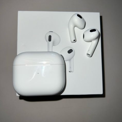 Brand new Apple AirPods 3rd gen 3rd Gen Airpods, Gen 3 Airpods, Airpods 3rd Gen Aesthetic, Stylus Pen Ipad, Airpods Headphones, Airpods Gen 3, Airpods 3rd Gen, Slippers Outfit, Sony Headphones