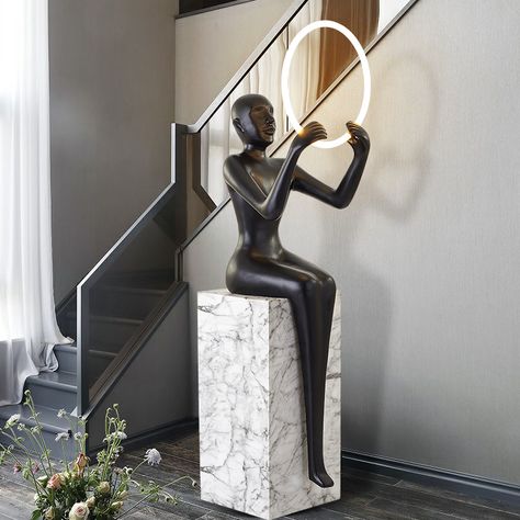 Hotel Living Room Luxury Nordic Corner Standing Light Modern Minimalist Designer Art Decoration Led Floor Standing Lamps https://m.alibaba.com/product/1600426561152/Hotel-Living-Room-Luxury-Nordic-Corner.html?__sceneInfo={"cacheTime":"1800000","type":"appDetailShare"} Living Room Lamps Table, Statue Lamps, Luxury Floor Lamp, Feature Floor Lamp, Floor Standing Lamp, Floor Sculpture, Sculpture Lamp, Unusual Lamps, Novelty Floor Lamp