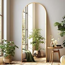 West Elm Wall Decor, Full Length Mirror Decor Ideas, Full Length Mirror Gold, Arched Full Length Mirror, Mirror Standing, Mirror With Stand, Large Floor Mirror, Room Dressing, Floor Standing Mirror