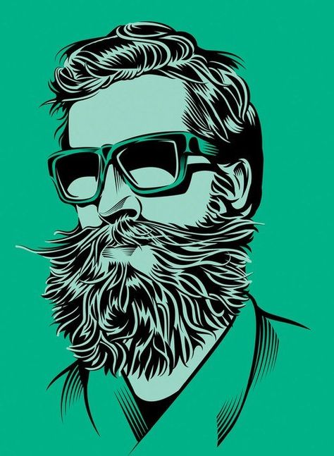 Check out super awesome products at Shire Fire!!! Global Shipping, FREE!!! :-) 40% OFF or more Sunglasses SALE!!! Mustache Art, Beard Illustration, Beard Art, Man Sketch, Man Illustration, Man Photography, Vector Portrait, Beard No Mustache, Art Video