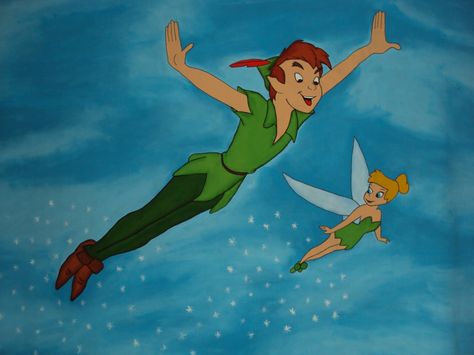 Peter Pan Wallpaper, Peter Pan Disney, Animation Disney, Peter Pan And Tinkerbell, Film Disney, Walt Disney Animation, Wallpaper Iphone Disney, K Drama, Couple Halloween