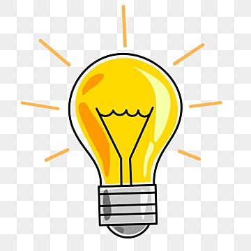 Bulb Aesthetic, Light Bulb Doodle, Bulb Doodle, Light Bulb Clipart, Idea Lightbulb, Bulb Png, Bulb Clipart, Bulb Drawing, Yellow Light Bulb