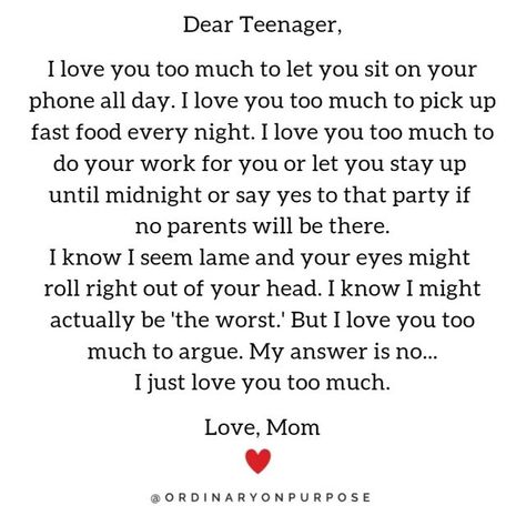 Ordinary on Purpose on Instagram: "Calling all parents of teens!!! Join me in this free summit on Parenting Teens. There is no “one-size-fits-all” parenting guide. But imagine a platform where you can hear from a diverse set of experts in the parenting realm--feel supported, understood, and empowered to become the parent your teen needs you to be as they grow into the adult they are becoming. This one stop shop will fill your tank so you can pour out to your teens! Curious to learn more Parenting Teens, Teen Quotes, Parenting Teens Quotes, I Wish My Parents Understood, Notes To Parents, I Just Love You, Hard Quotes, Year Quotes