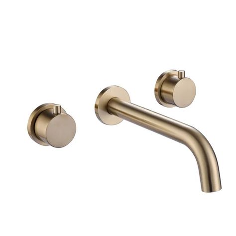 Wall Mounted Optional 2-handle Bathroom Faucet Mounted Bathroom Sink, Gold Bathroom Faucet, Wall Mount Faucet Bathroom Sink, Wall Mounted Bathroom Faucet, Bathroom Basin Taps, Bathroom Stand, Modern Basin, Brass Bathroom Faucets, Brass Tap